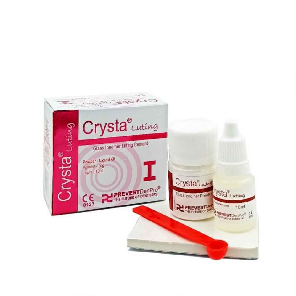 Dental CRYSTA Luting Cement PL Pack – 15gm Powder + 10ml Liquid