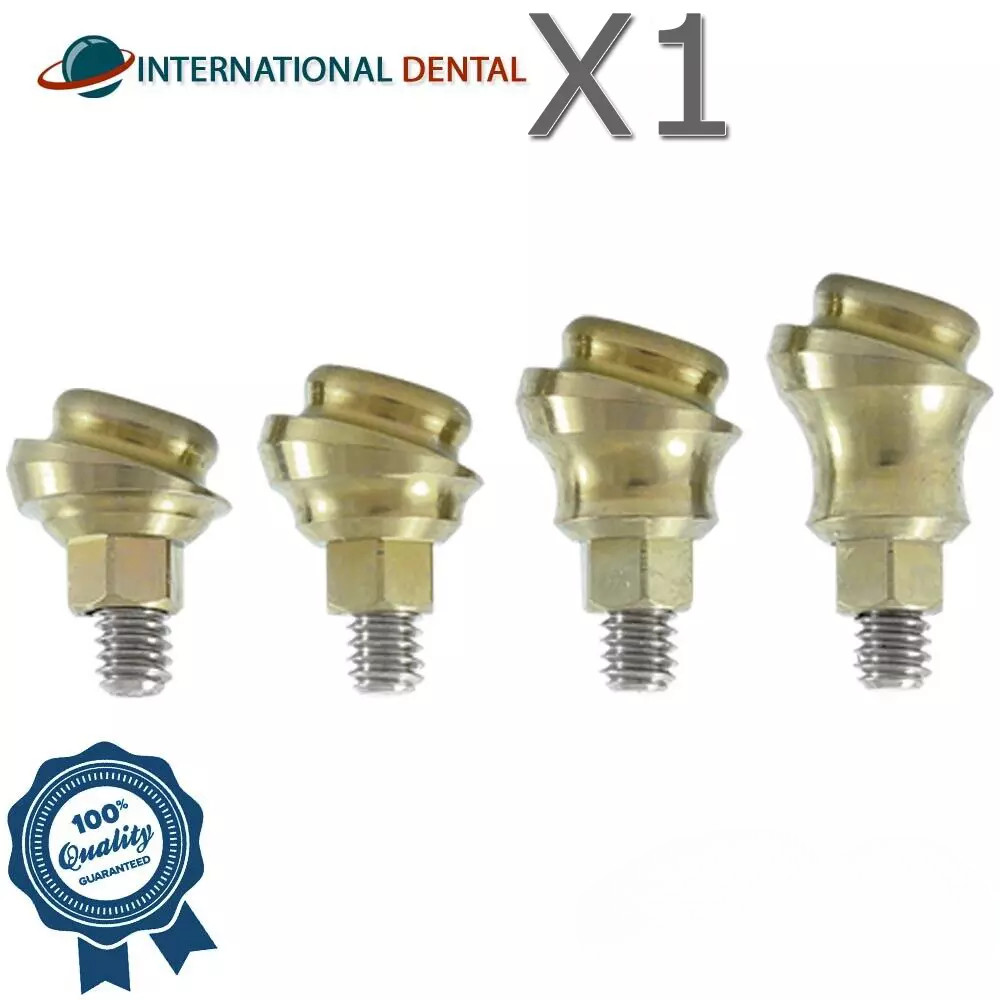 Angulated Lokator Attachment 18° Dental Fixture Int Hex 2.42mm Connection