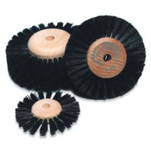Abbott-Robinson #B27 Wood Hub Brush Wheel, 3″ Diameter, 4 Rows