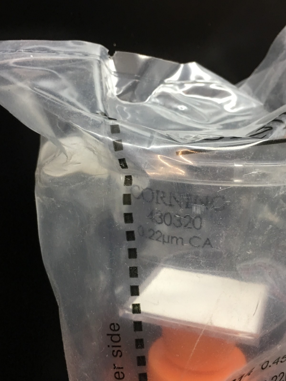 Corning Cat No 430320 Tube Top Vacuum Filter System 50mL 0.22µm