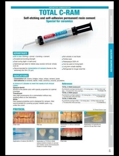 ITENA Total C-Ram Self Adhesive Dental Resin for All Ceramic Zirconium Free Ship