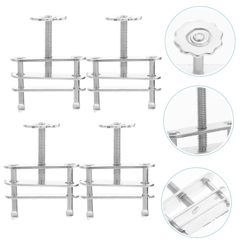 10Pcs Silver Metal Labs Tubing Clips with Ergonomic Screw Compressor