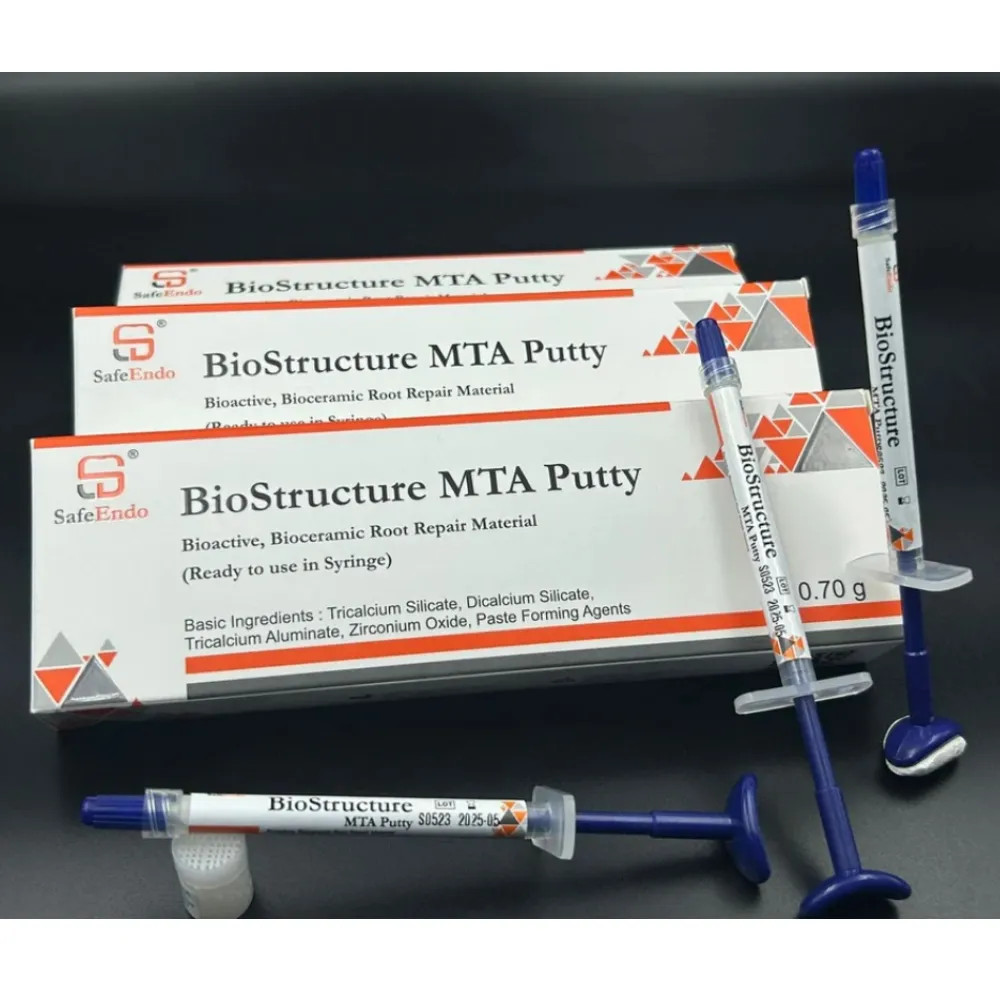 SafeEndo Biostructure MTA putty is a bioactive bioceramic material