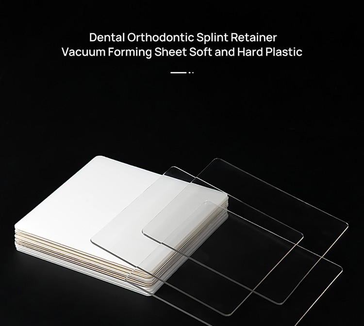 Dental Lab Thermoforming Material Vacuum Forming Splint Sheet Square Hard 1.5mm