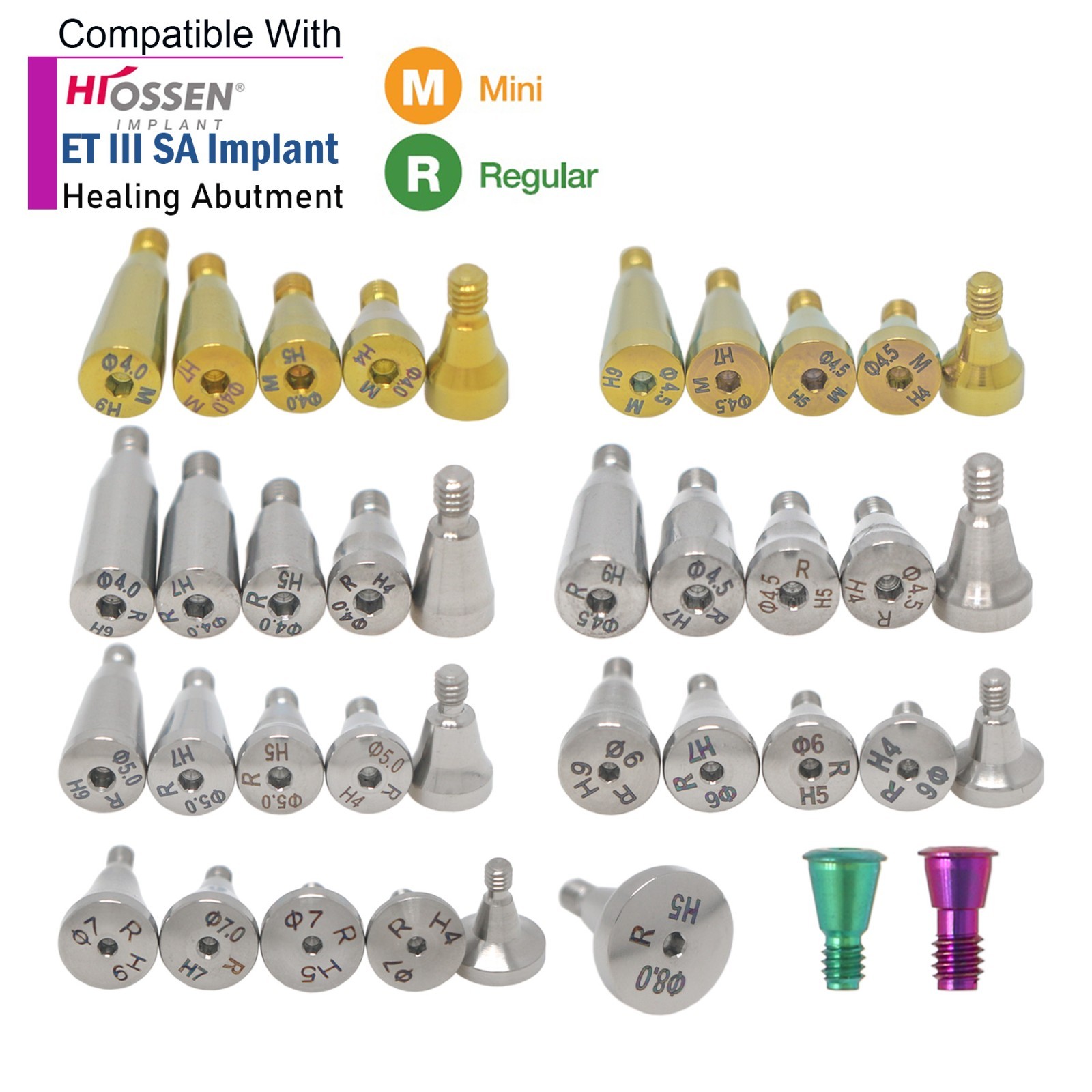 US Dental Transfer Analog Healing Abutment Locators fits Osstem Hiossen ET