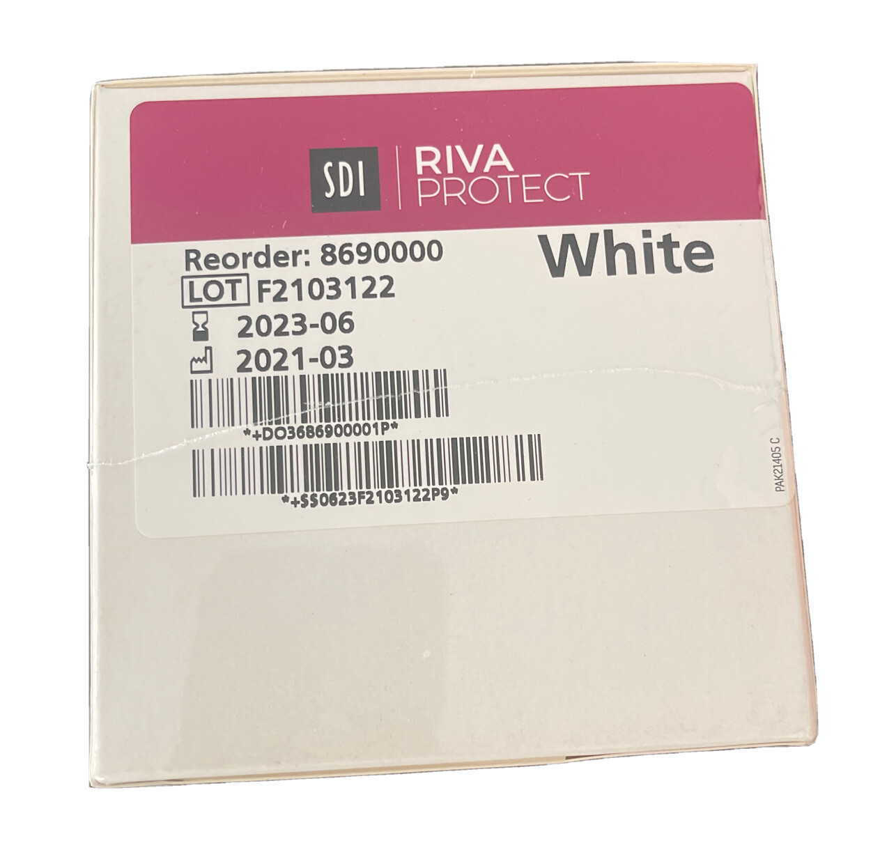 SDI RIVA Protect White Glass Ionomer Item 8690000 Exp 06/2023