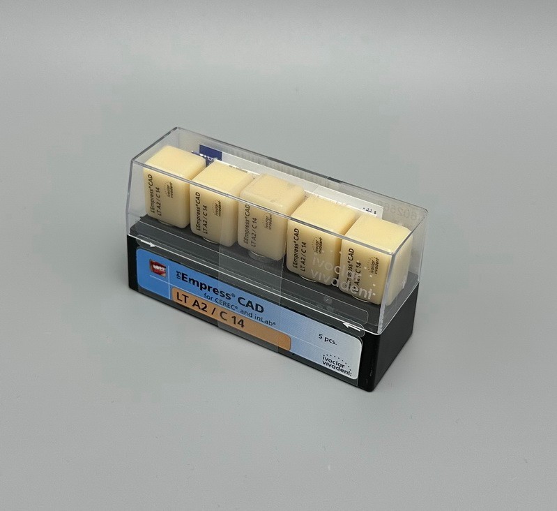 5*Dental Emax Crown Glass IPS Empress CAD Ceramic Blocks Cubes Veneers LT A2/C14