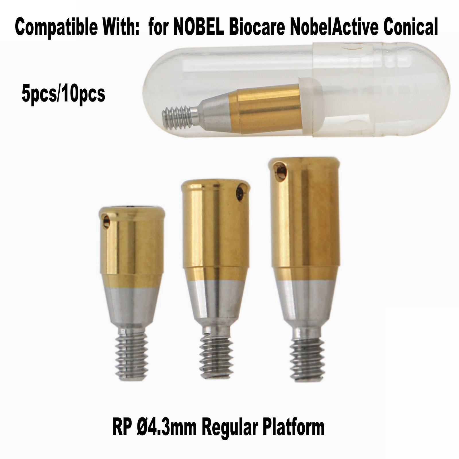 Dental Locator Attachment Abutment for Nobel Active/ITI/Zimmer/Hiossen/Straumann