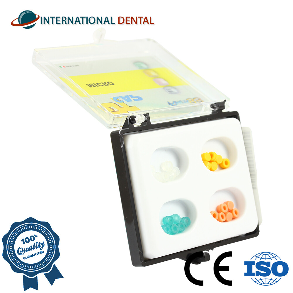 Dental Fixture Micro OT Cap Assortment Kit Silicone Caps For Ball Attachment Lab
