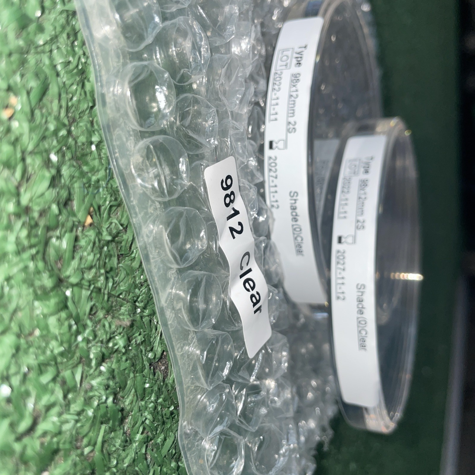 Clear PMMA/ Transparent PMMA 98mm x 12mm Clear disc