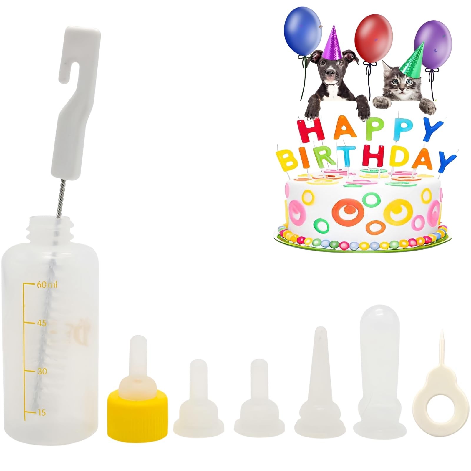 SLWHYZL Kitten 1ml 3ml 5ml 10ml and 60ml, Color random shipments of goods