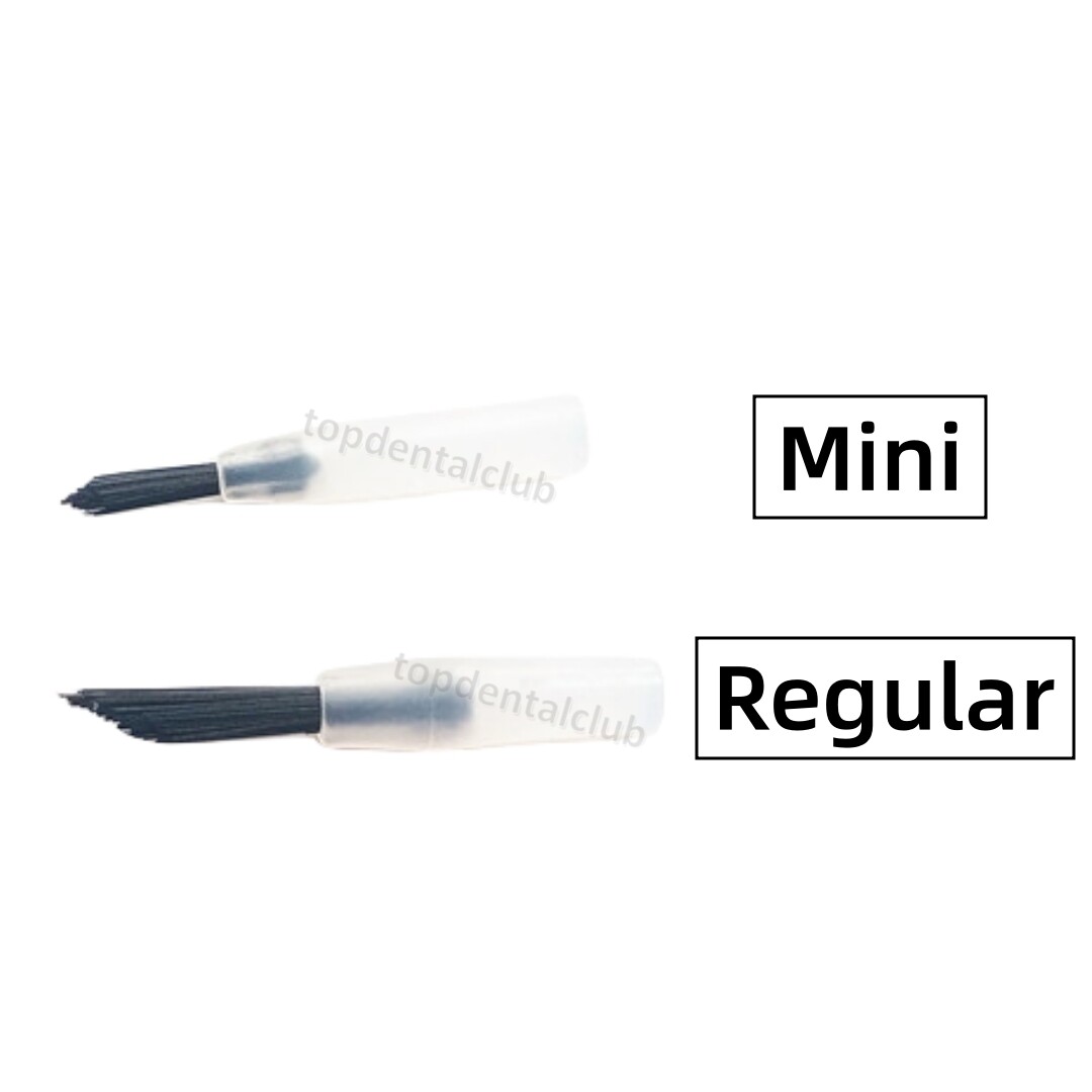 Mini Dental Black Brush Tips Brushes Head Micro Bond Etch Applicator Handle