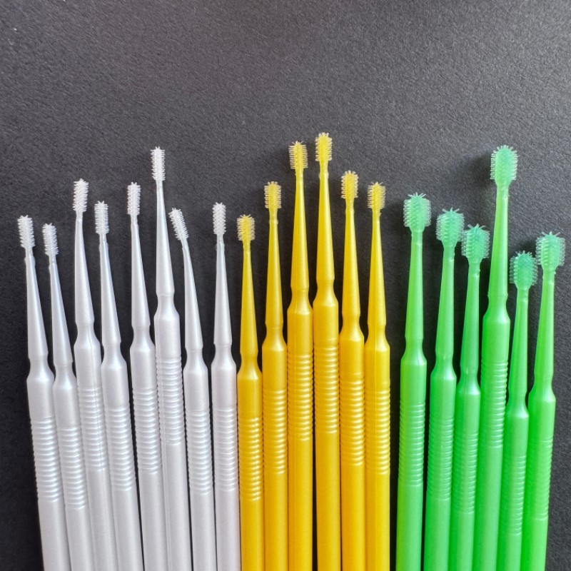 S M L Dental Disposable Silicone Micro Applicators Brushes Fiber-Free Microbrush
