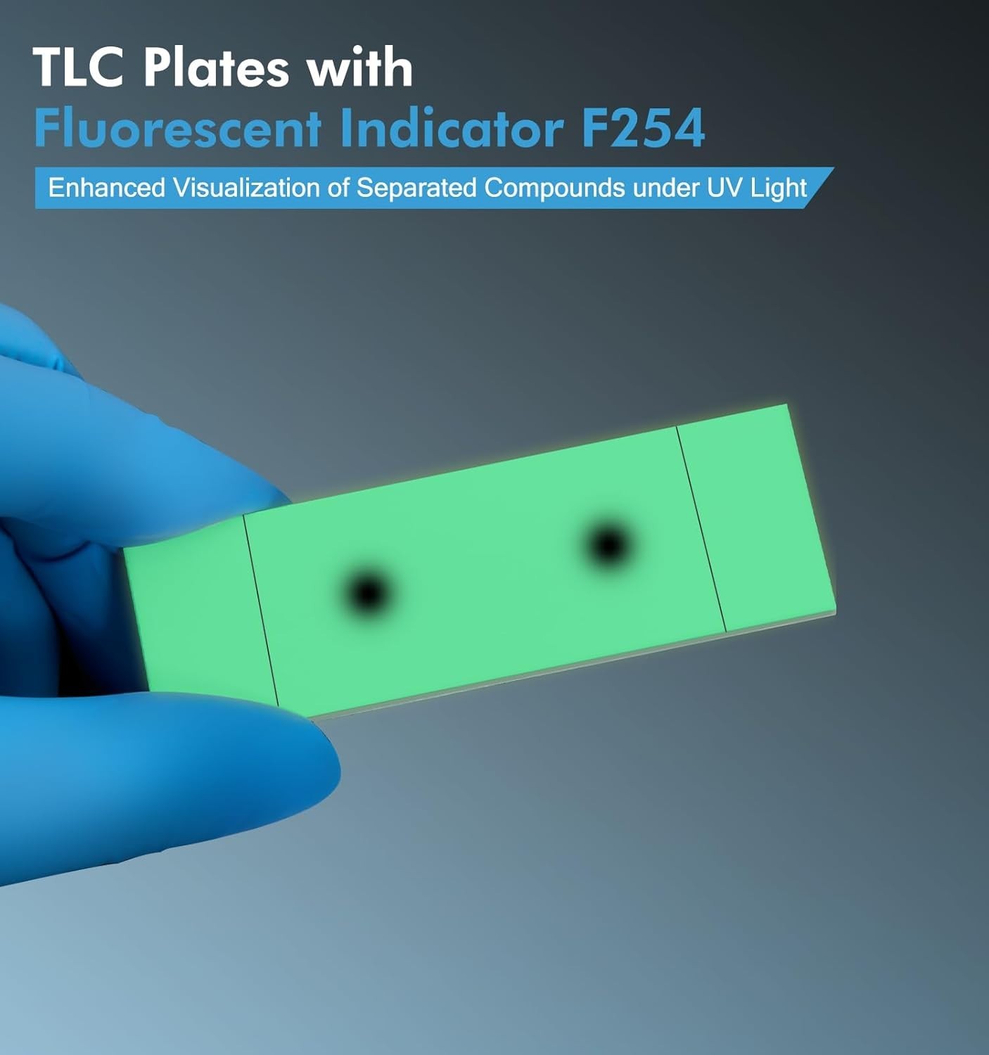 Pack of 80 Glass Backed Silica Gel TLC Plates GF254 – Ideal for Laboratory Use