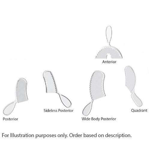MARK3 Premium Bite Registration Tray, Sideless Posterior. 50/Pk