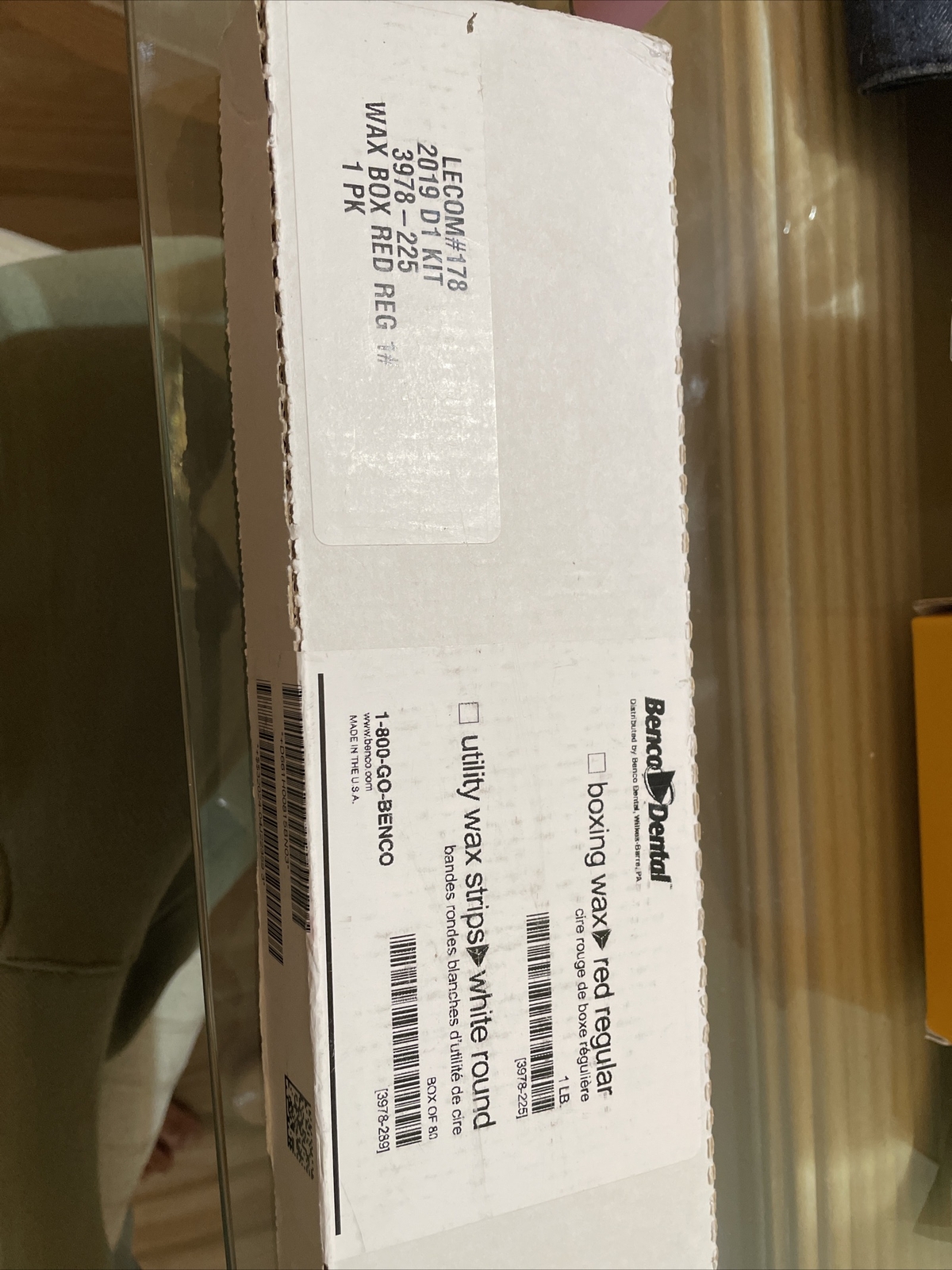 Benco Dental Lab Boxing Wax Red Strip Regular 1LB