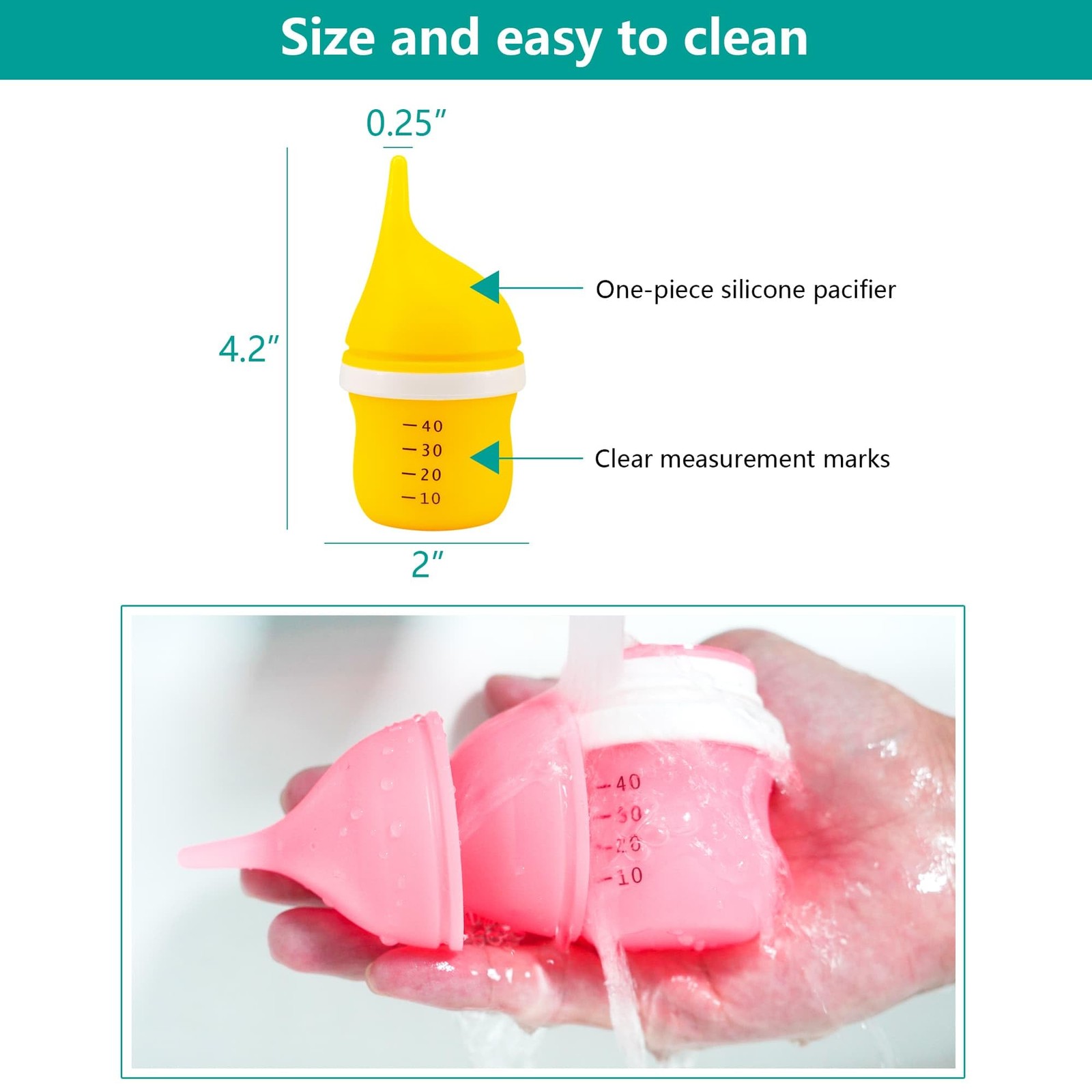 Pet Feeding Bottle for Puppies and Kittens,40ml 1 Count (Pack of 1), Yellow