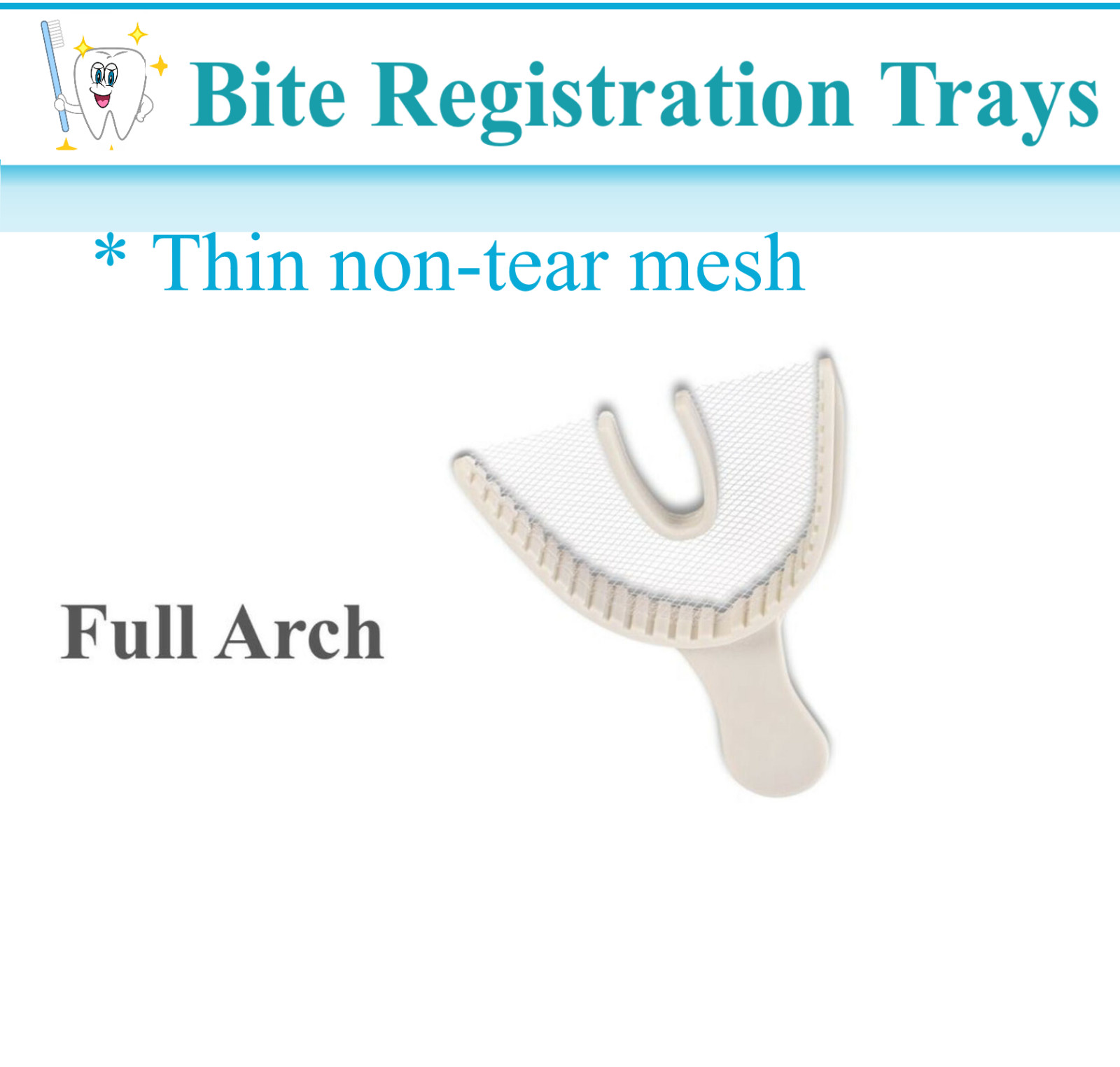 Dental Impression Bite Registration Polybite Trays Full Arch, Quadrant Choose Qt