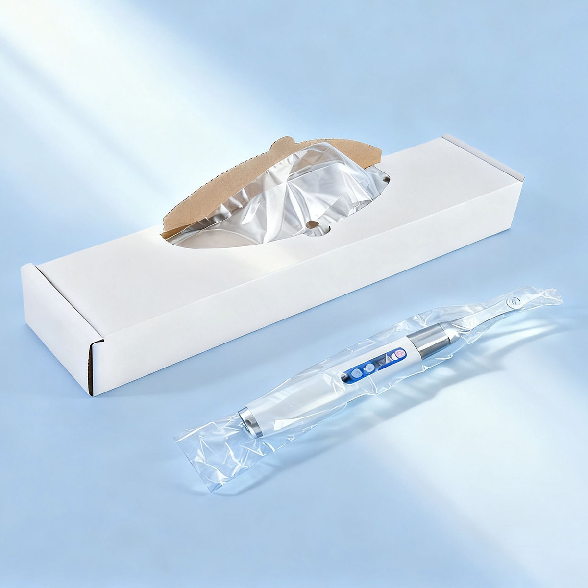 500Pcs/Box Dental Disposable Sleeves Transparent Covers for Curing Light 13×2.1″