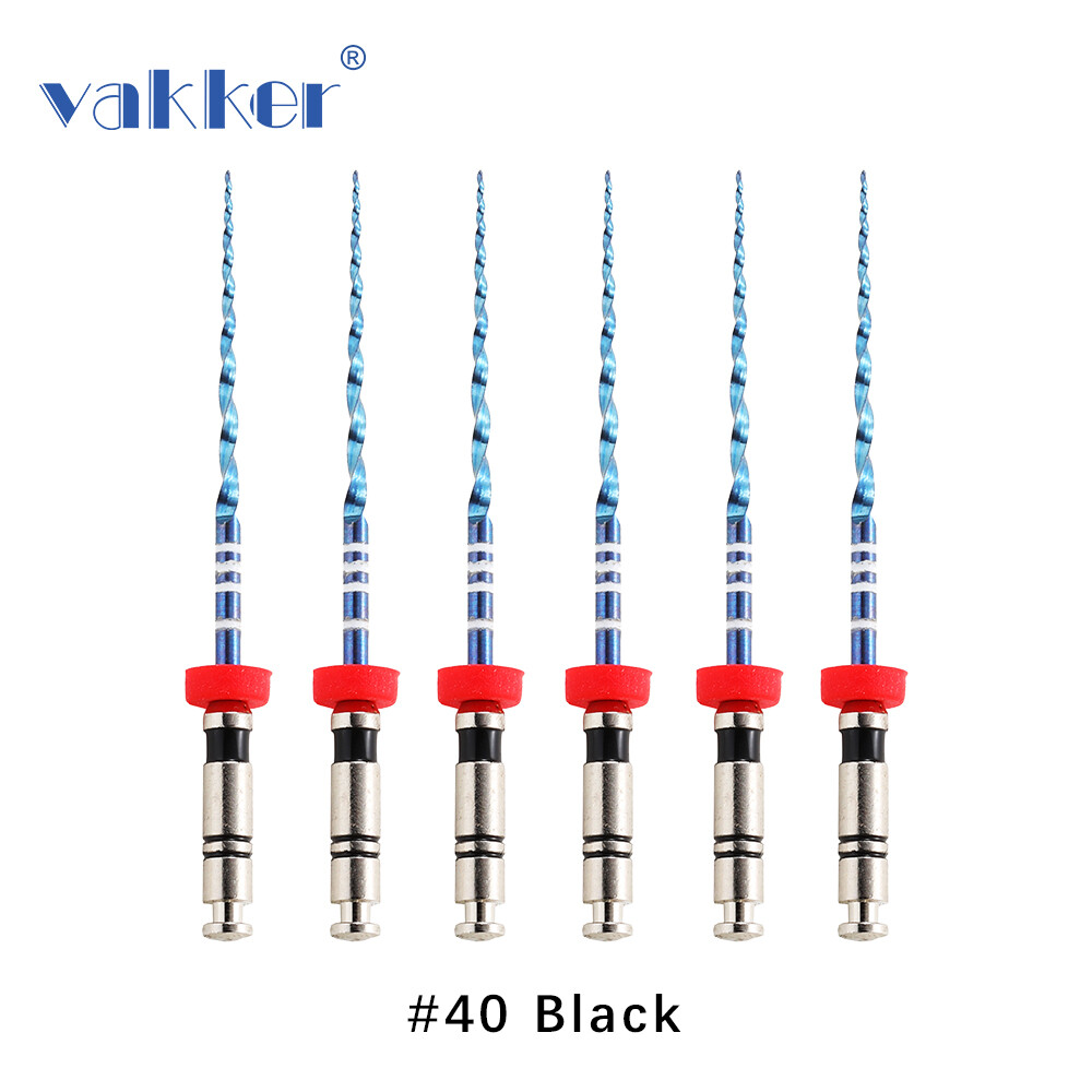 V Blue Dental NiTi Rotary Endo Files Heat Activated Root Canal File 25mm 21mm