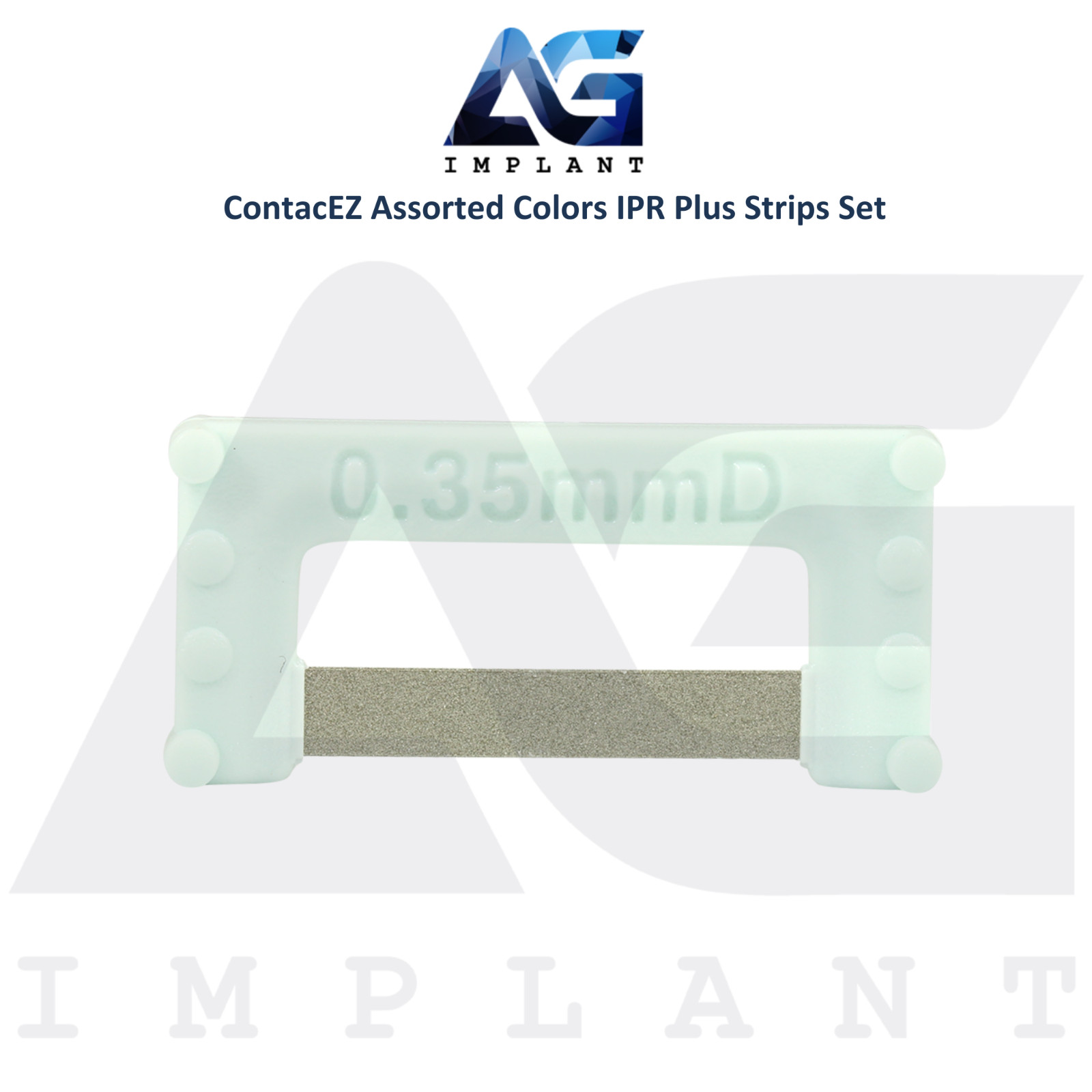 Assorted Color Flexible Diamond Coated IPR Plus Strips Set Stainless Steel