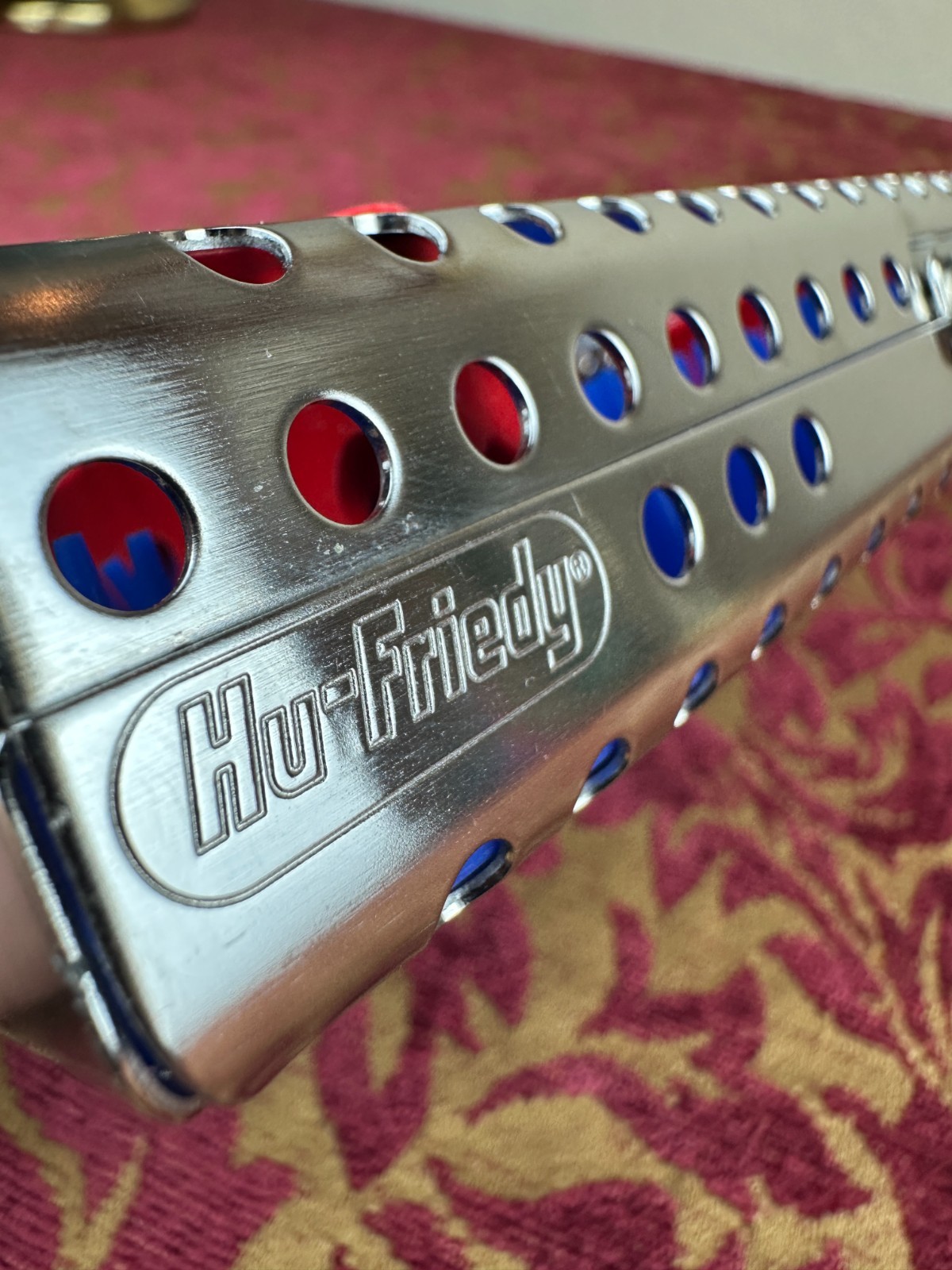 Hu-Friedy IMS Infinity Series Cassette Holds 5-instruments Red Blue
