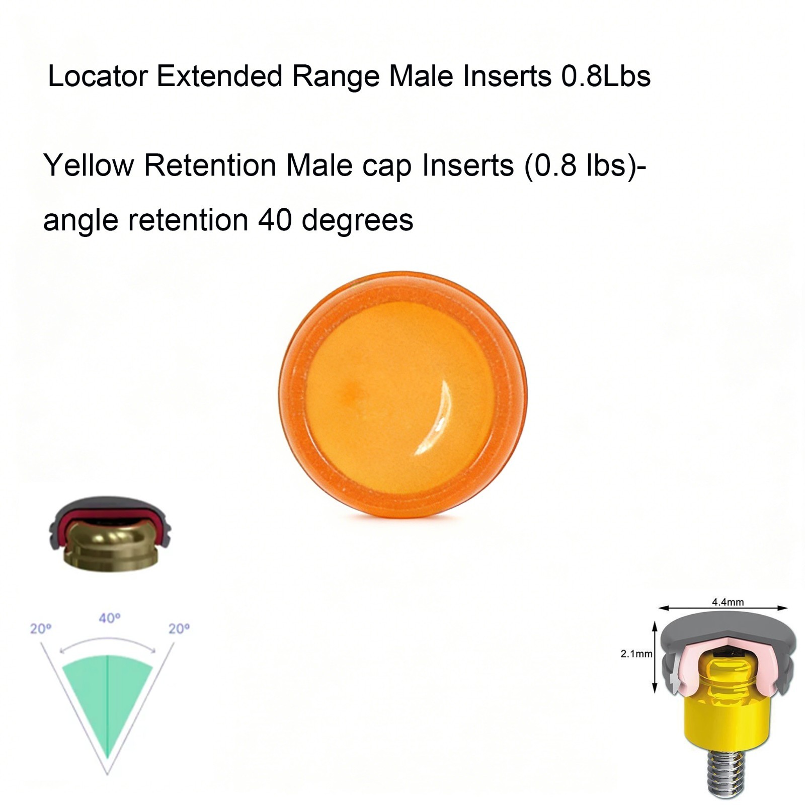 For Noble active RP 4.3/5.0mm Internal hex conical connection LOCATOR abutment