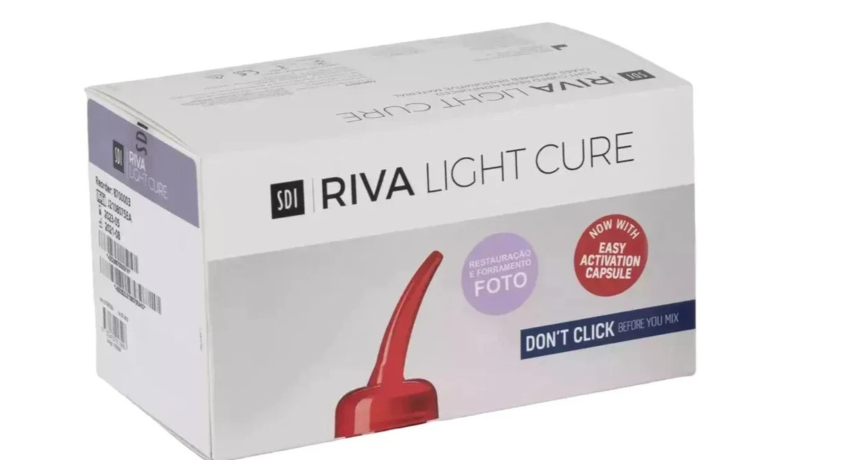 SDI Riva LC Light Cure Resin Reinforced Glass Ionomer Restorative ( pack of 2 )