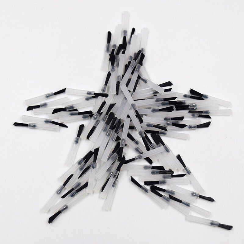 500 Pcs Dental Composite Micro Brush Applicator Tips + 5 Pcs Cleaning Handle Use