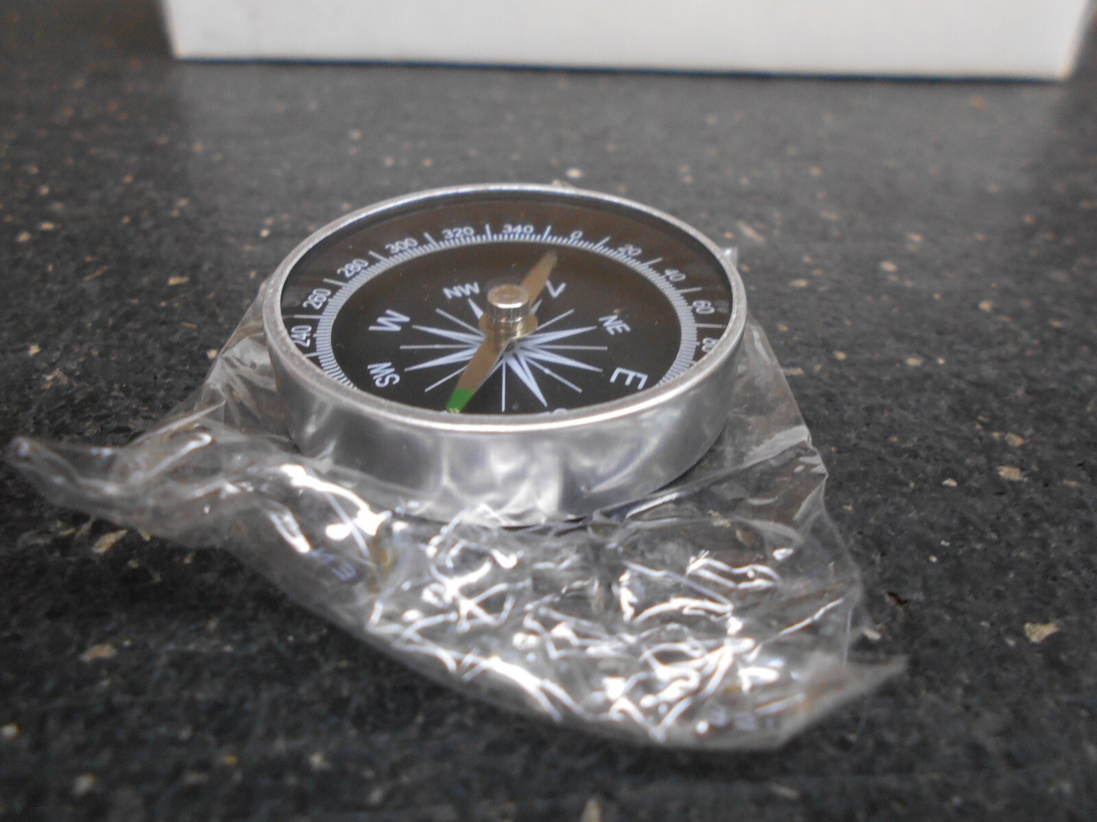 SMALL 40mm ALUMINUM COMPASSES 1398 25 GLASS PLATE BOX OF 50
