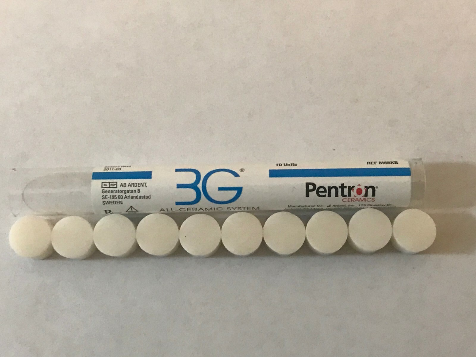 Pentron Ceramics 3G HS Pellets Base Shade Ingots – 10 units per tube