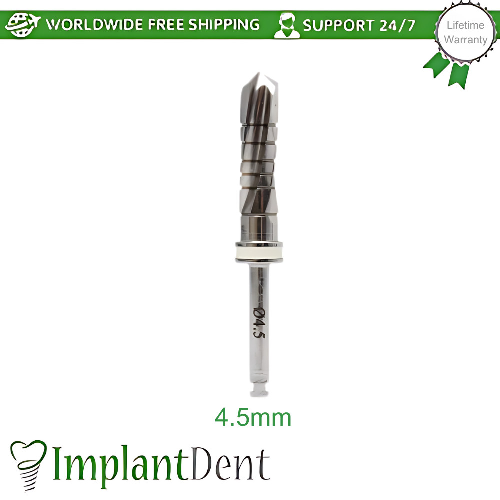 1x Dental Straight Drills 16mm External Irrigated Stainless Steel Dentistry Tool