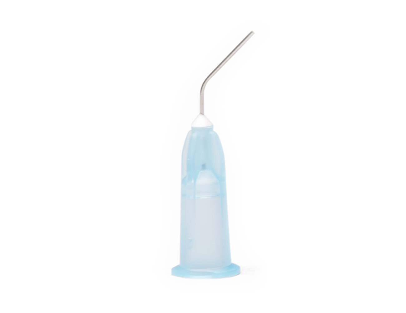 Pulpdent 25B20 Prebent Applicator Dispenser Tips 25 Gauge 0.5″ Light Blue 20/Pk