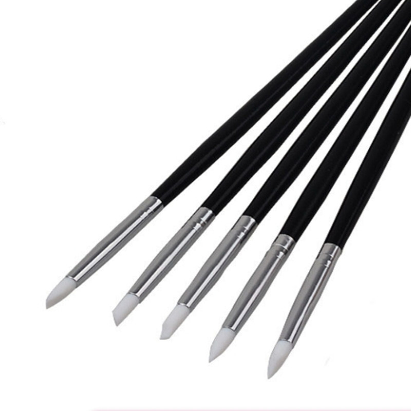White Dental Composite Resin Veneer Cement Porcelain Brushes Silicone Brush Pen