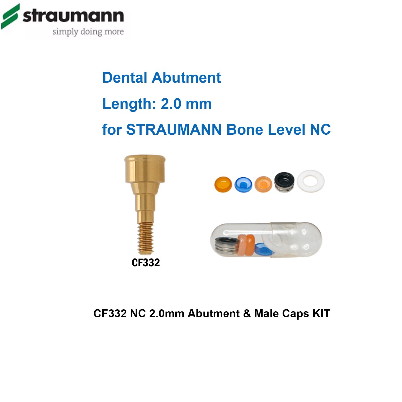 Fit Straumann Bone Level NC Locator Classic Overdenture Abutment Narrow Cross