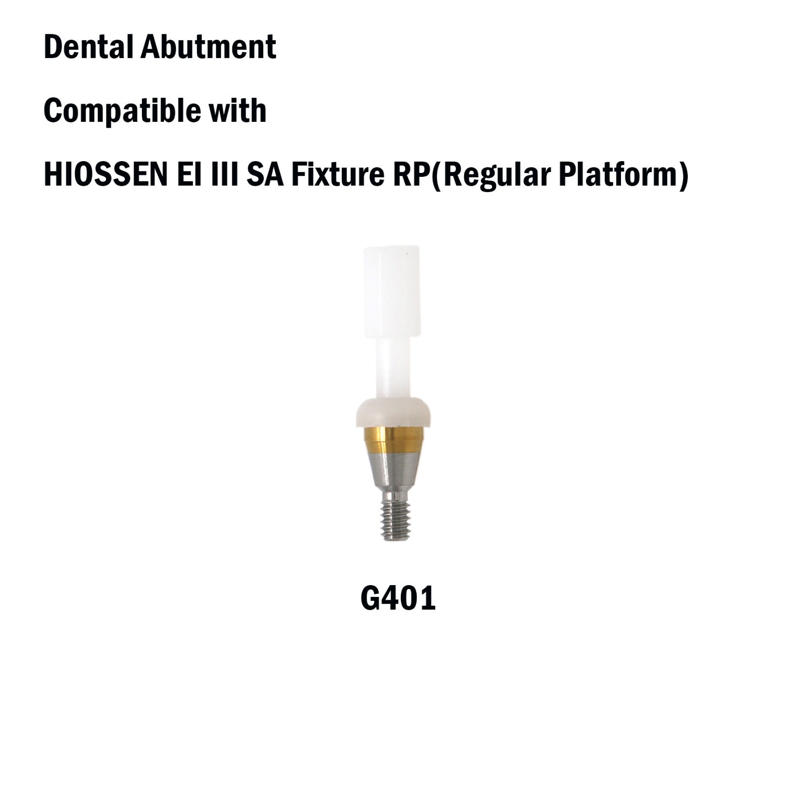 Locator Abutment For Hiossen ET III SA Fixture S 4.0 Internal HEX Platform 1-7mm