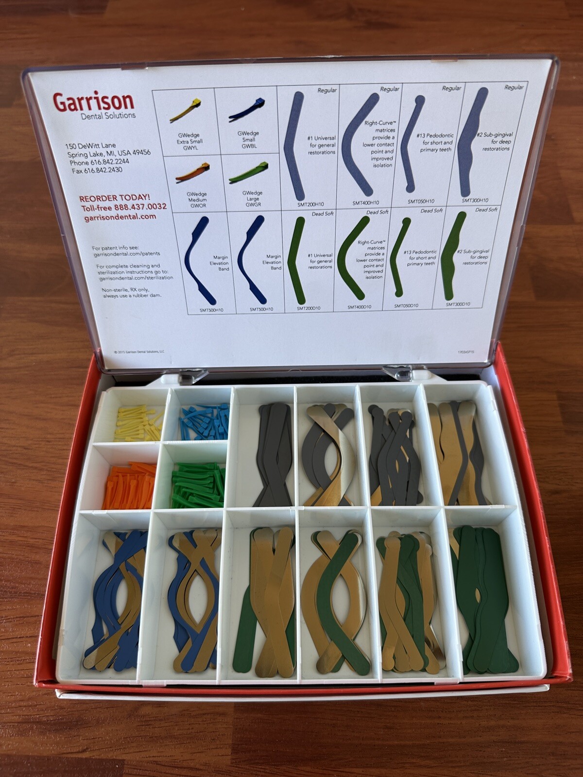 🦷Garrison Dental Slick Bands Tofflemire-Style Kit # SMTK06