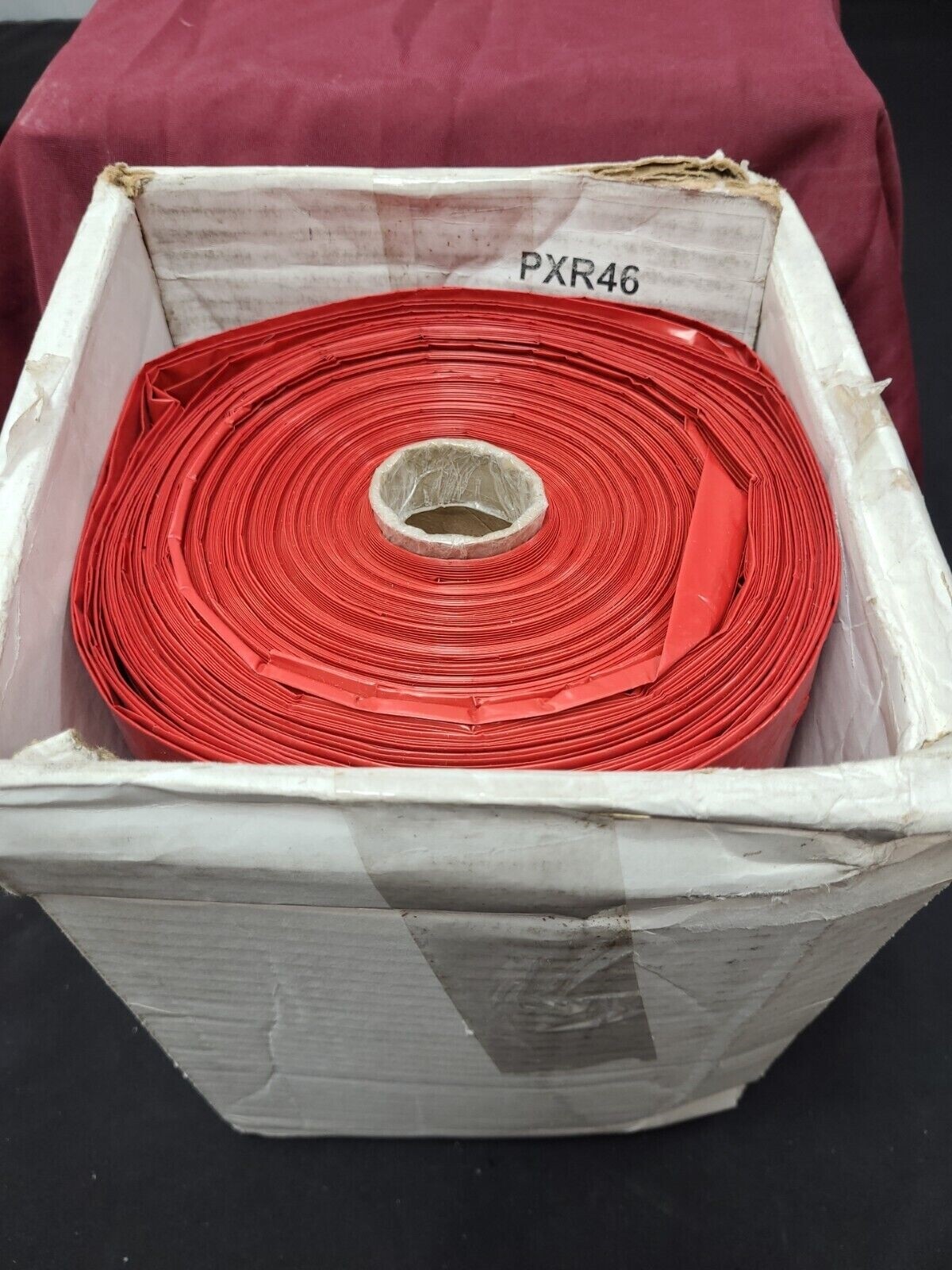 RED HAZARDOUS WASTE BAGS 40-45 Gal- 60CT Roll (PXR46) 40×46 1.7 MIL EXP 5/2061