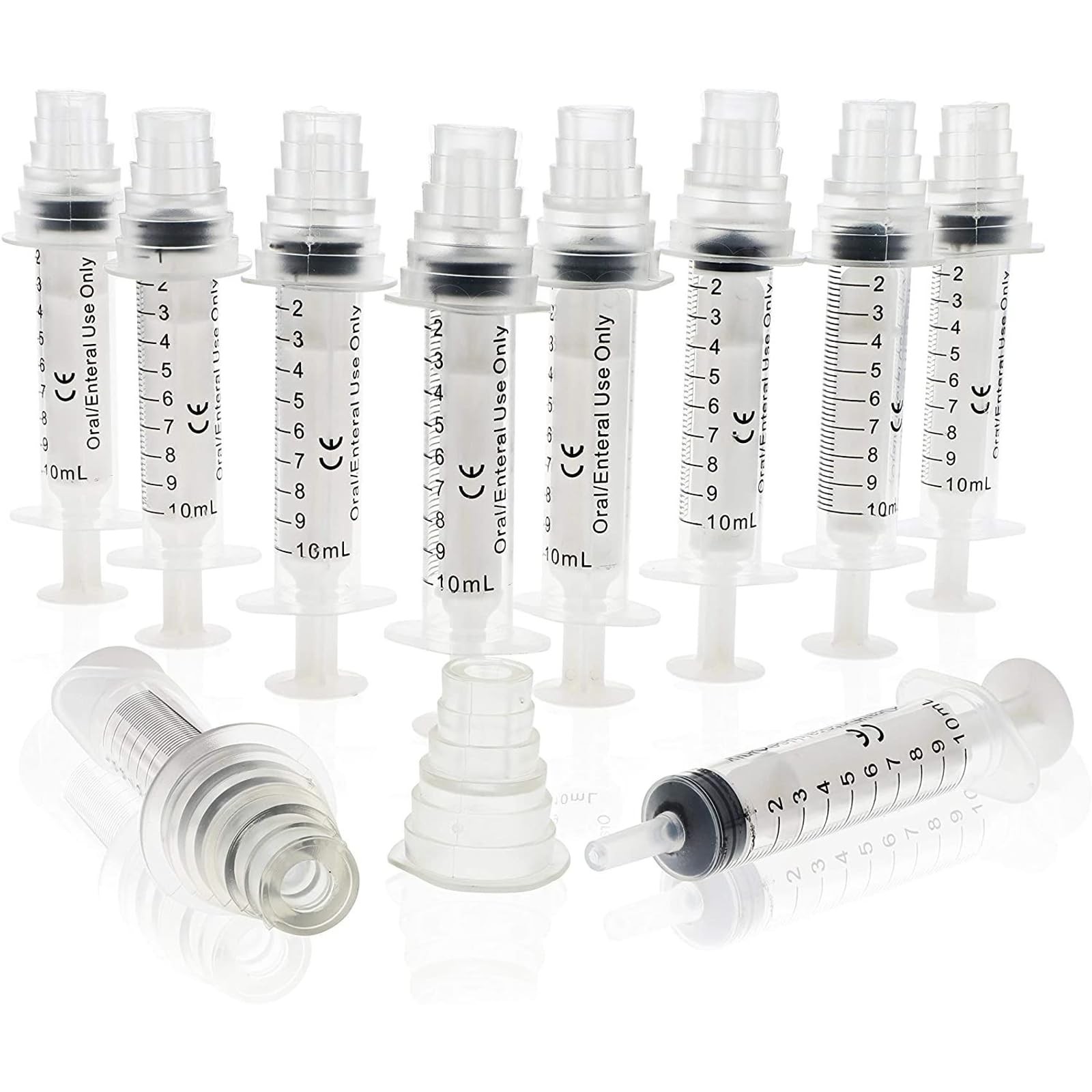 Bright Creations Oral Medicine Syringes with Bottle Adapter – 11 Piece Set