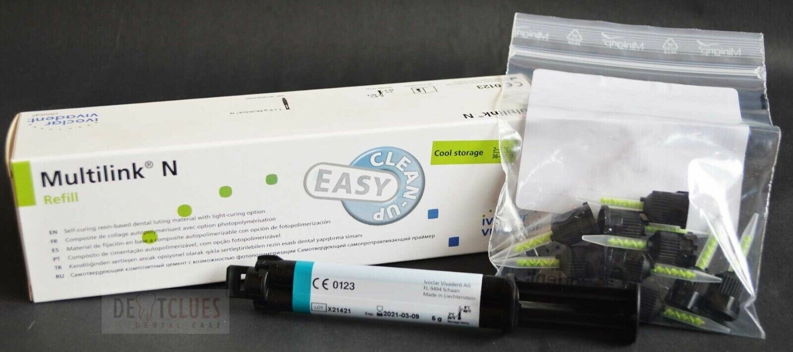 Ivoclar Vivadent Multilink N Refills Universal Luting Composite 6g with Tips
