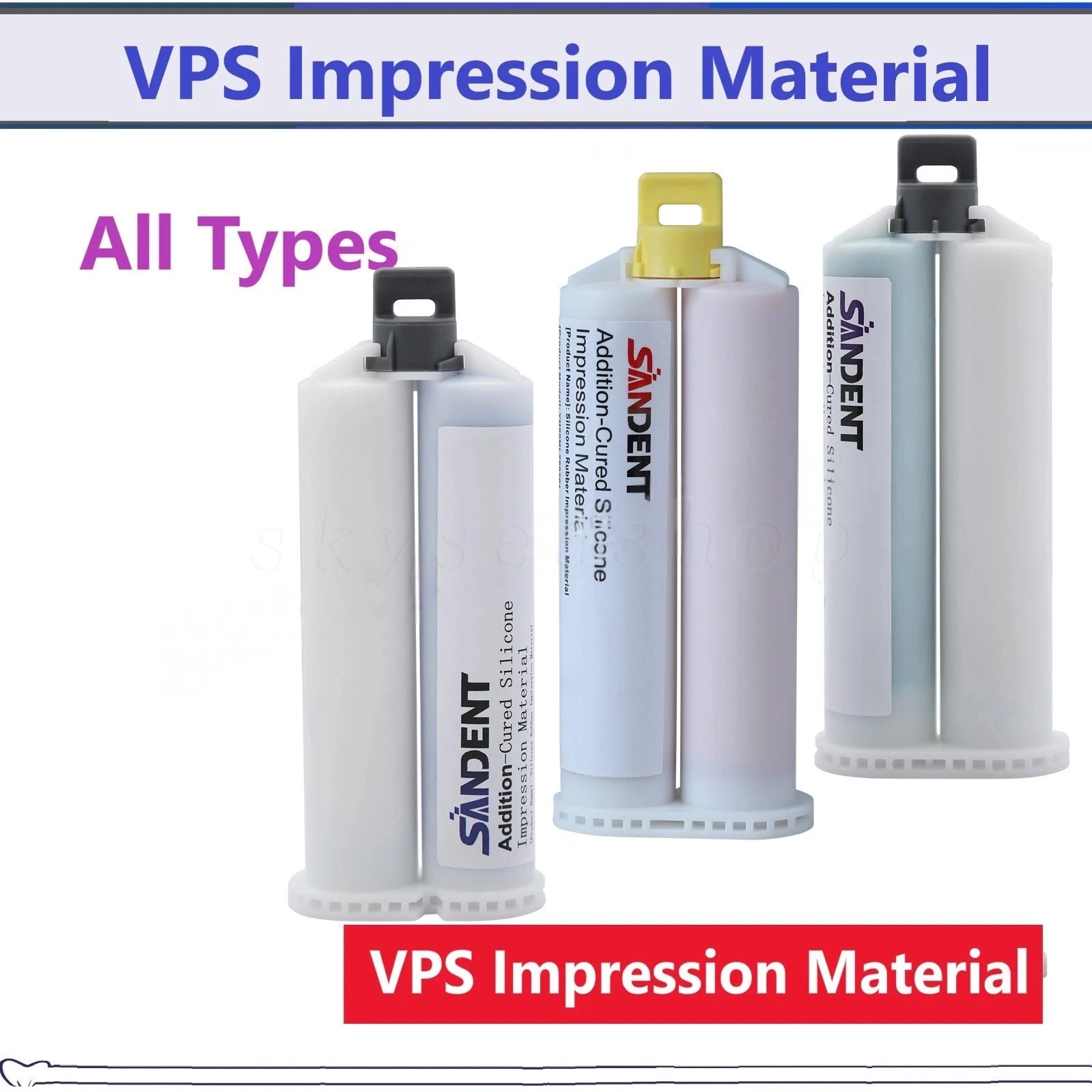 Dental VPS Impression Material Heavy Body Medium Light Body Fast Rapid Set 50ML