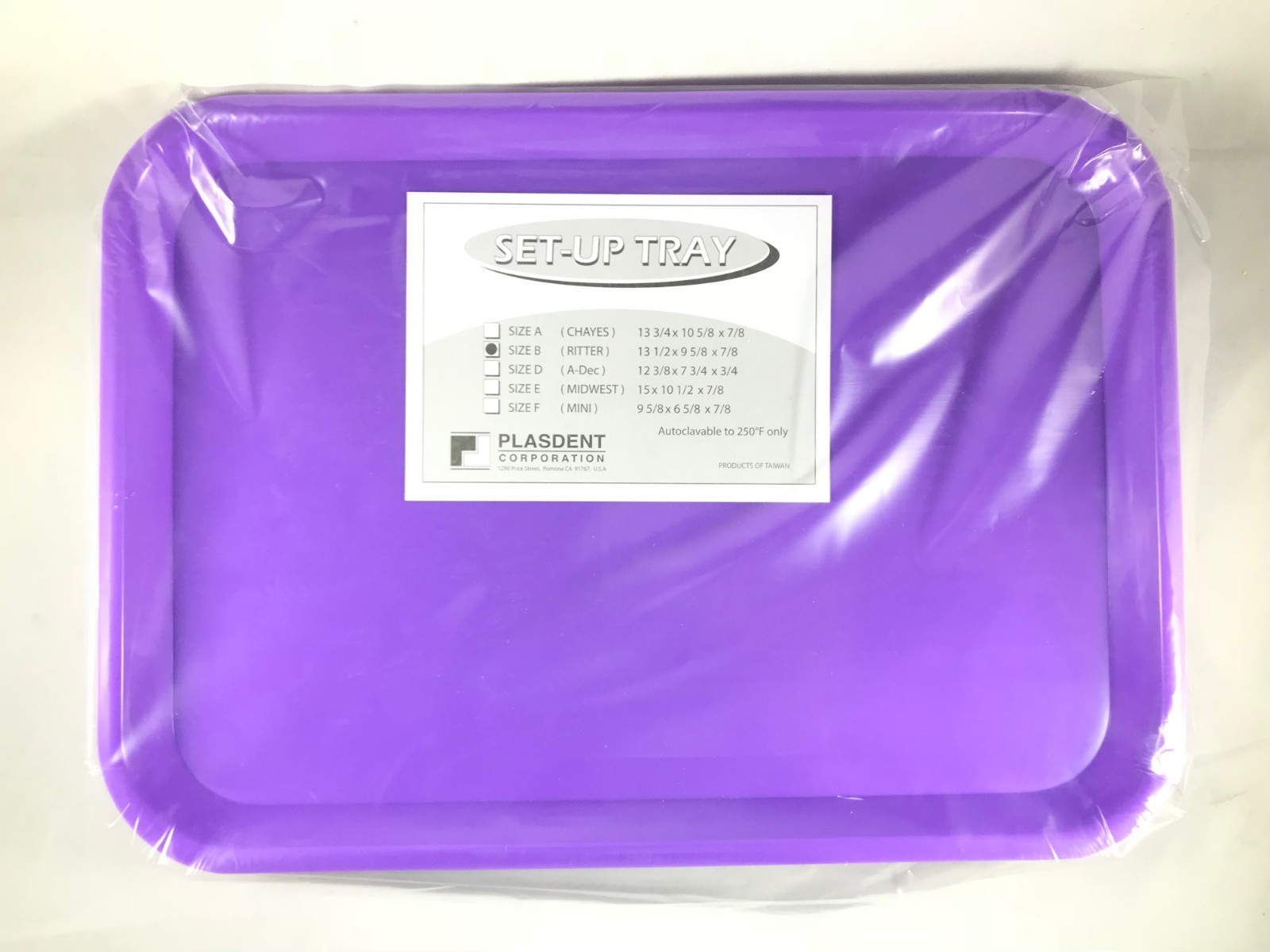 PLASDENT Dental Instrument Size B Flat Setup Trays –