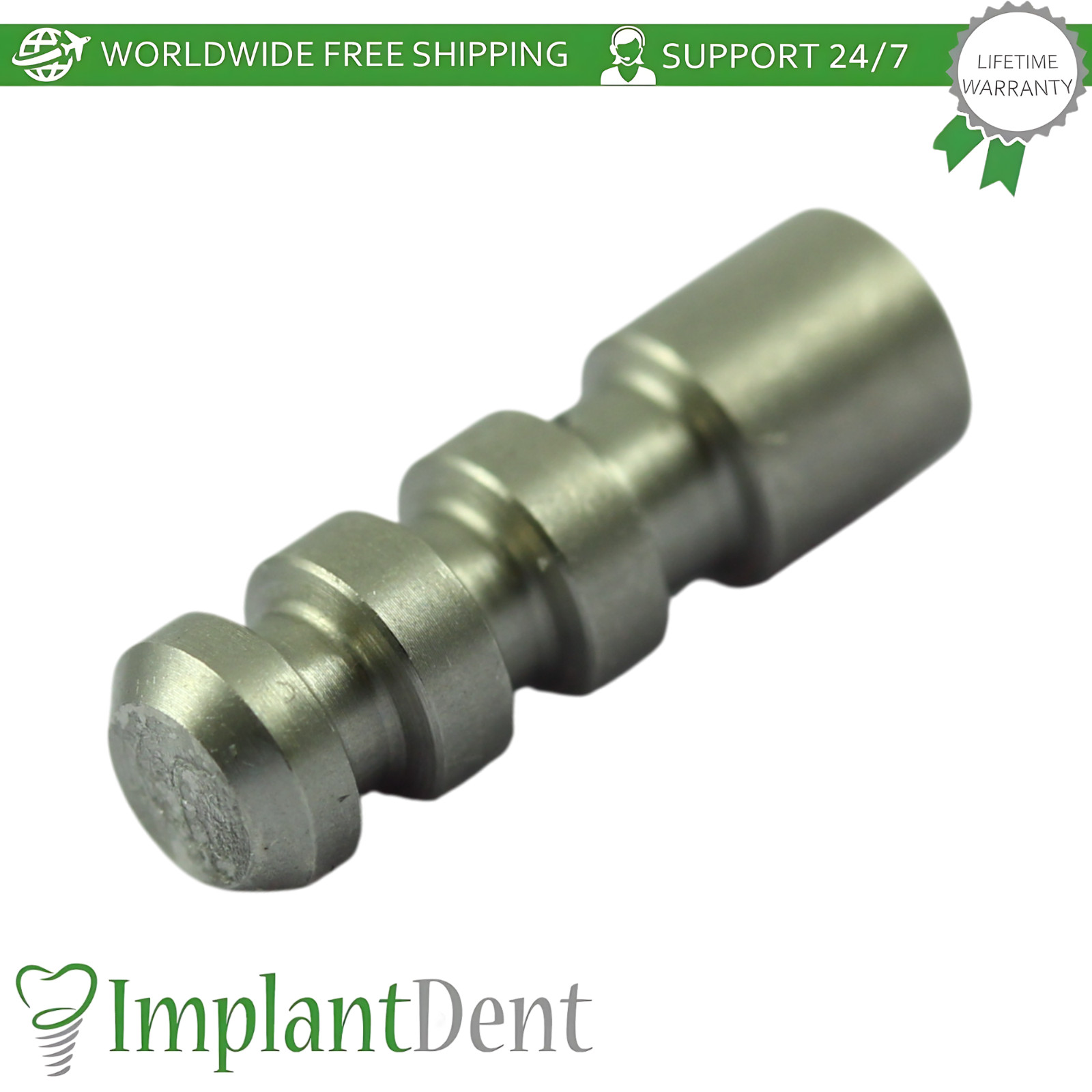 X5 Dental Fixture Analog Ø3.75mm MIS Seven Compatible Int Hex 2.45mm Connection