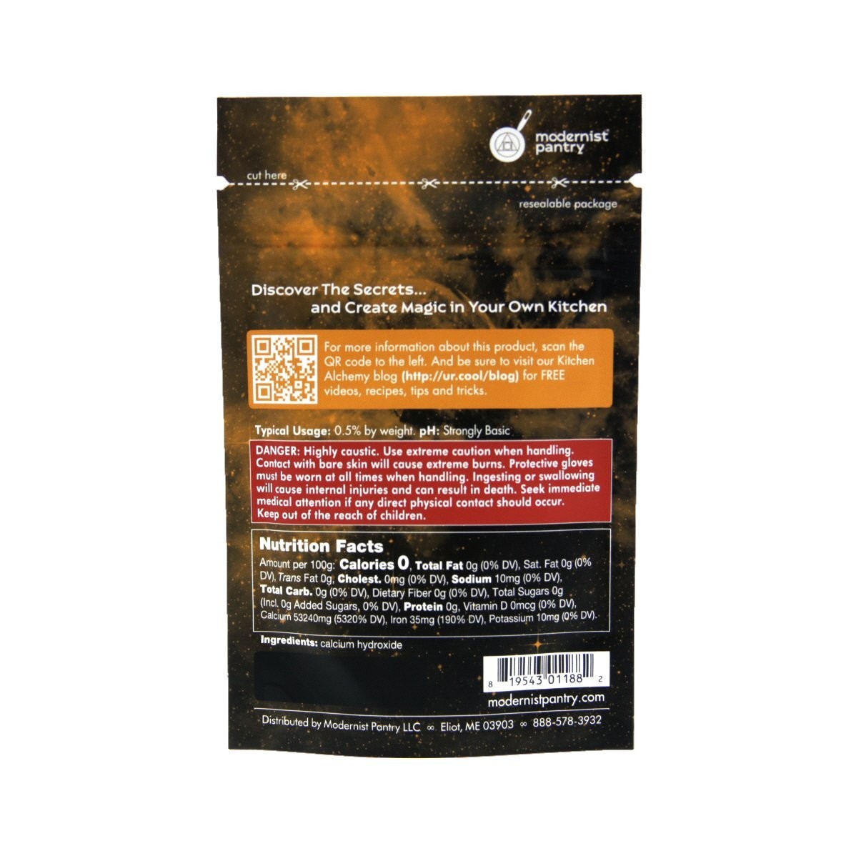 Gluten-Free Calcium Hydroxide (2oz) – Perfect for Crafting Keto Dishes