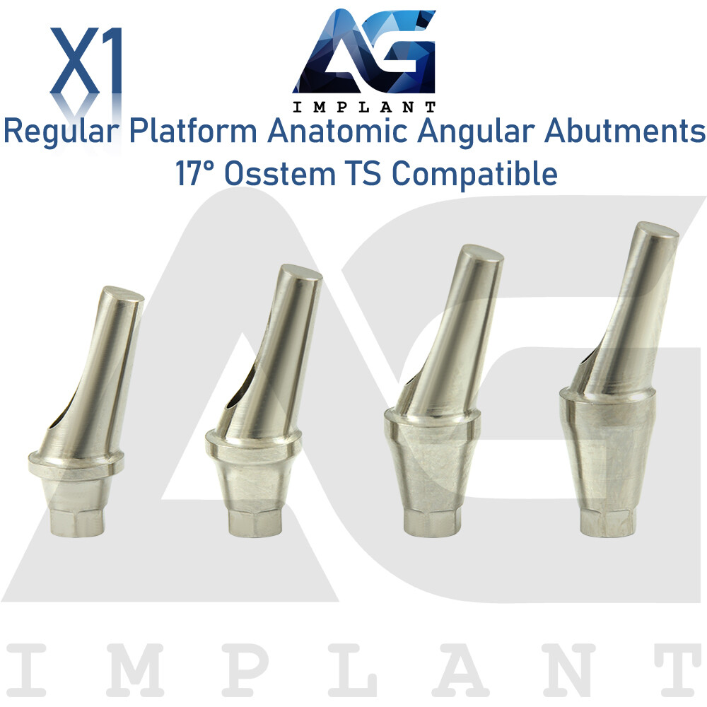 Angled Anatomic Abutment 17° 2.5mm Fit Regular Platform 0sstem® TS