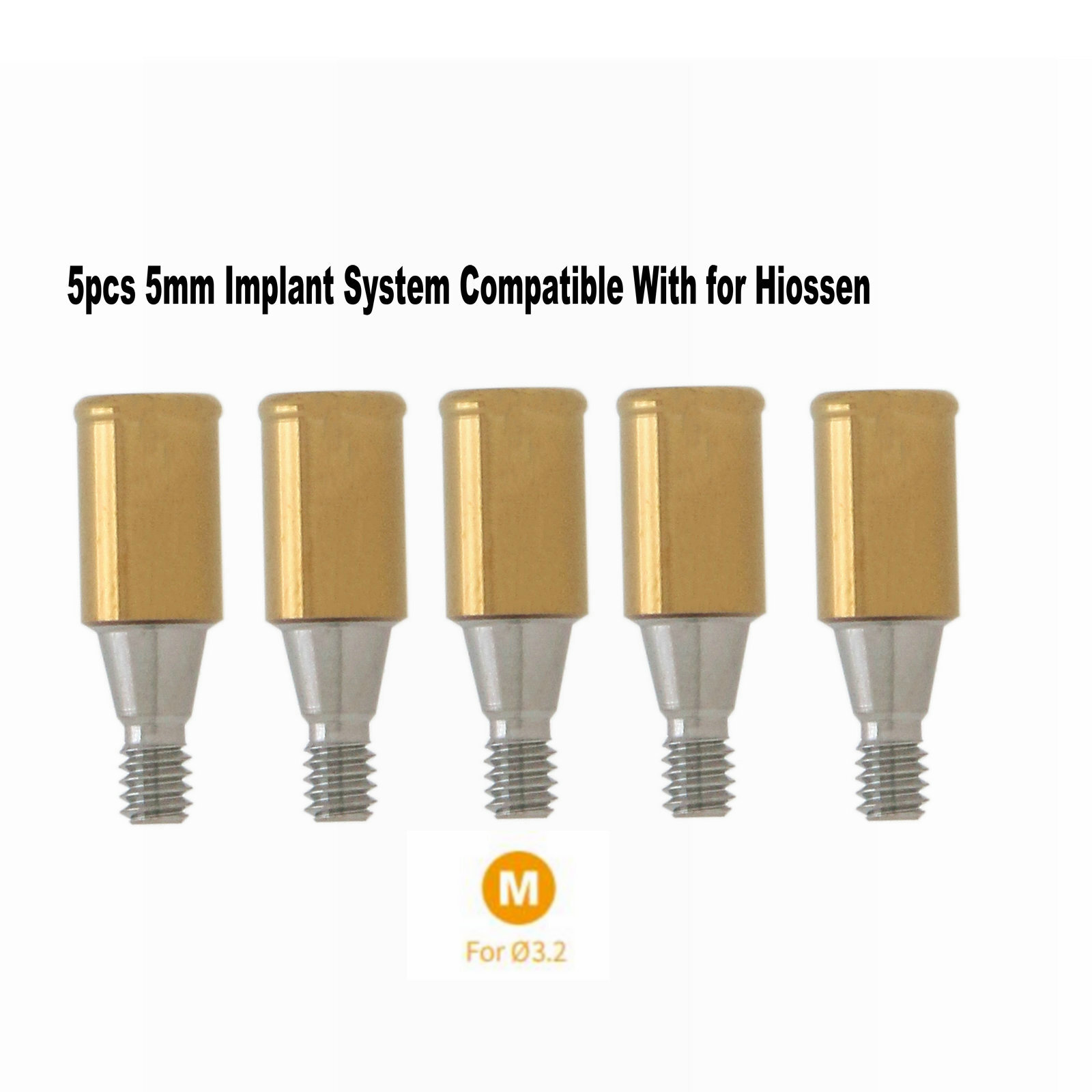 Dental Attachment Abutment & Overdenture Male Caps KITS Tool for Hiossen Ø3.2M