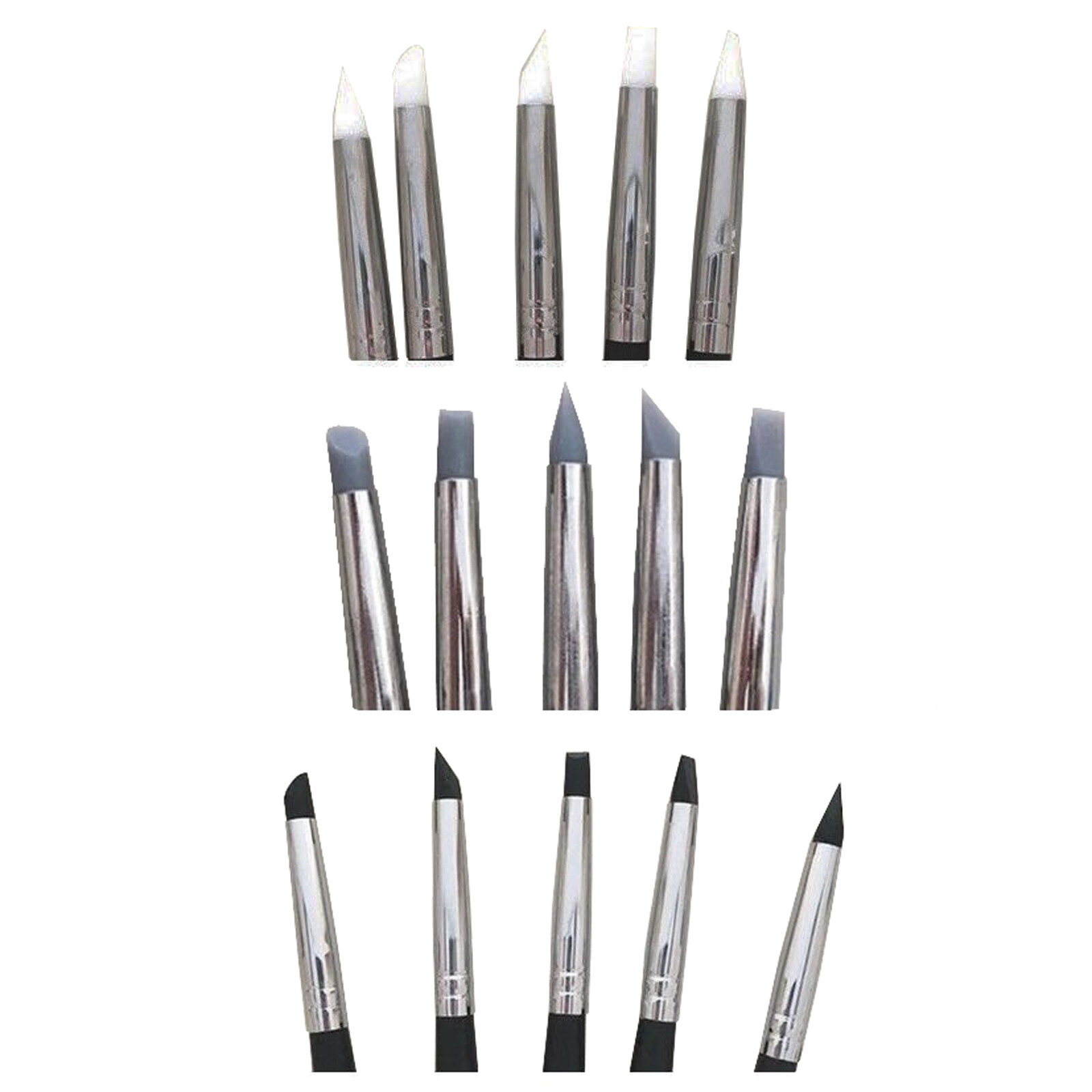 Dental Composite Resin Veneer Cement Porcelain Brushes Silicone Brush Pen 3 Size
