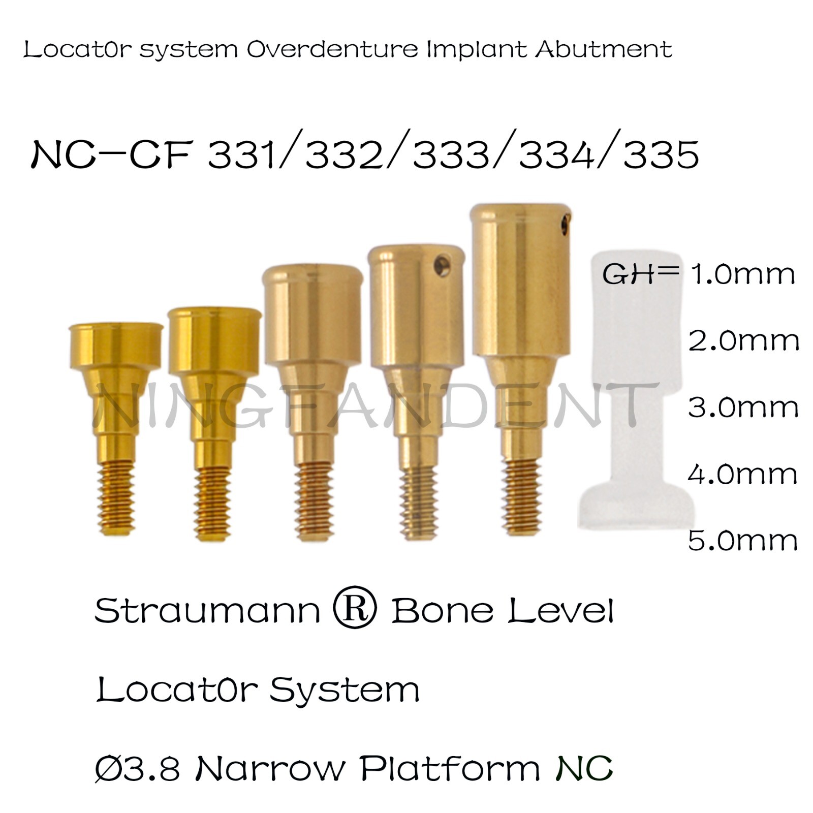 Locator Abutments & Retention Caps Tools Fits Straumann Bone Level NC 1-5.0mm
