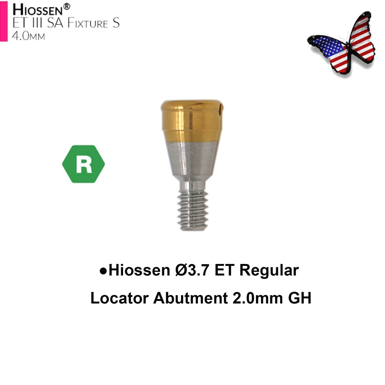 US HIOSSEN ET Locator Overdenture Abutment Mini/Regular Platform Oss Attachment