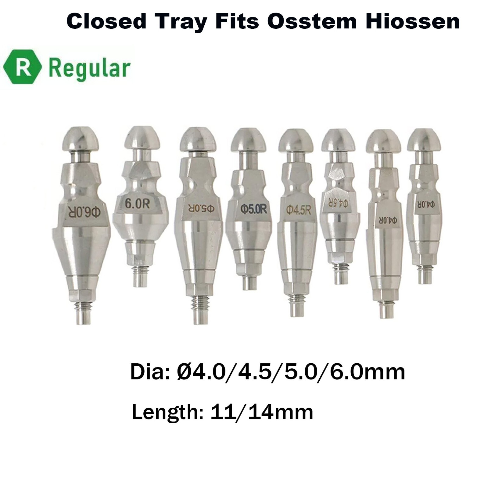 US Dental Transfer lmpression Coping Closed Tray Alloy Fit Hiossen Osstem ET M/R